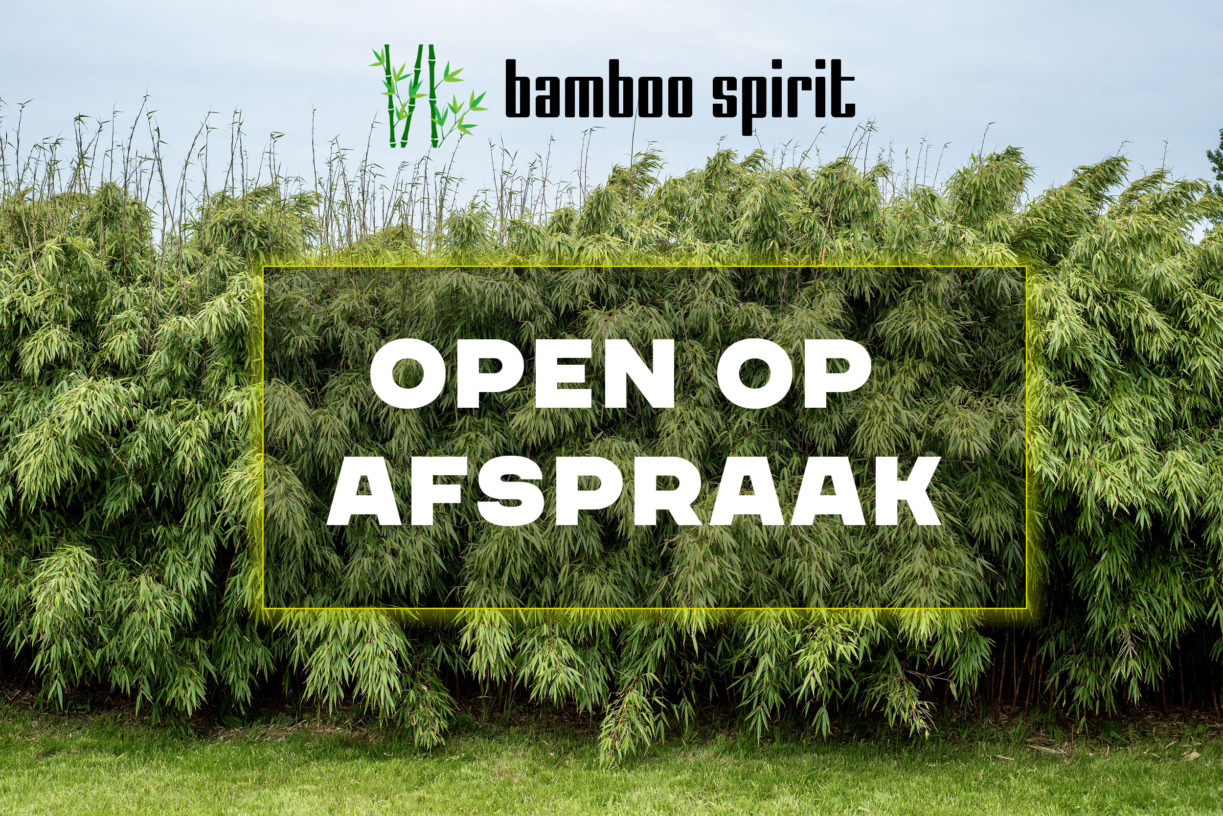 Bamboo Spirit is alleen open op afspraak